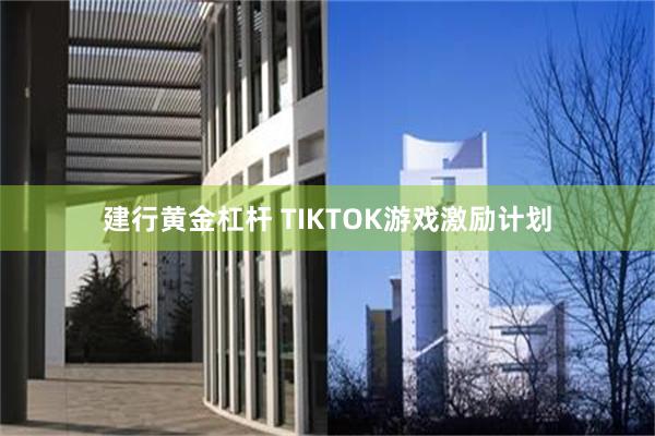 建行黄金杠杆 TIKTOK游戏激励计划