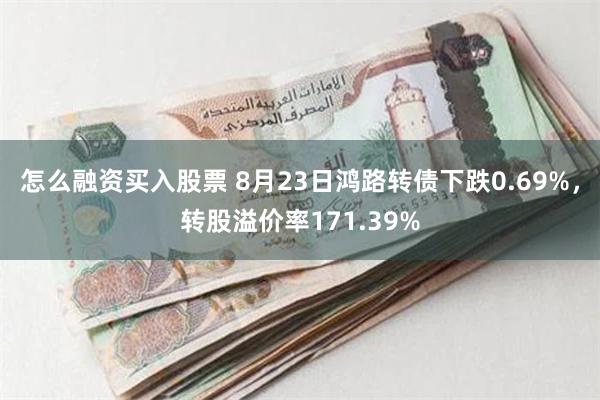 怎么融资买入股票 8月23日鸿路转债下跌0.69%，转股溢价率171.39%