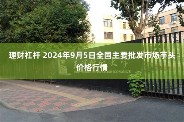 理财杠杆 2024年9月5日全国主要批发市场芋头价格行情