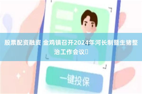 股票配资融资 金鸡镇召开2024年河长制暨生猪整治工作会议‌